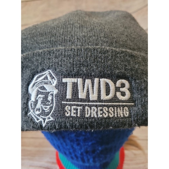 Vtg Carhartt TWD Gray Beanie hat cap TV Movie Set - Picture 2 of 9